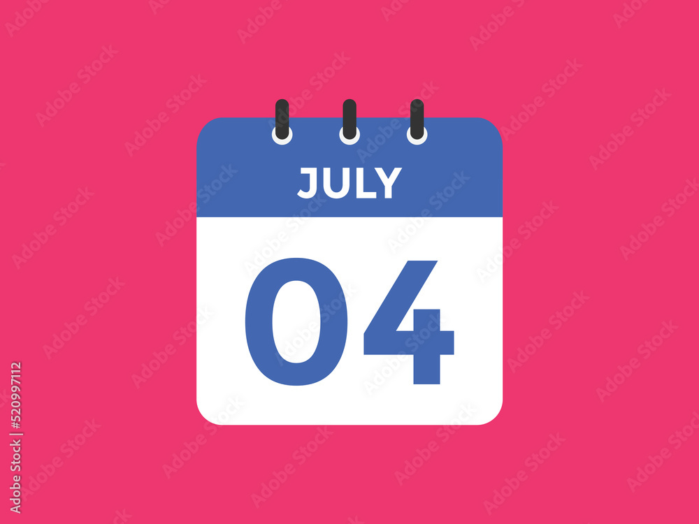 july 4 Calendar icon Design. Calendar Date 4th july. Calendar template
july 4 Calendar icon Design. Calendar Date 4th july. Calendar template