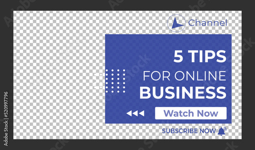 Editable Creative corporate social media web banner and youtube thumbnail template | Youtube live stream video thumbnail for marketing agency | video thumbnail | Youtube thumbnail