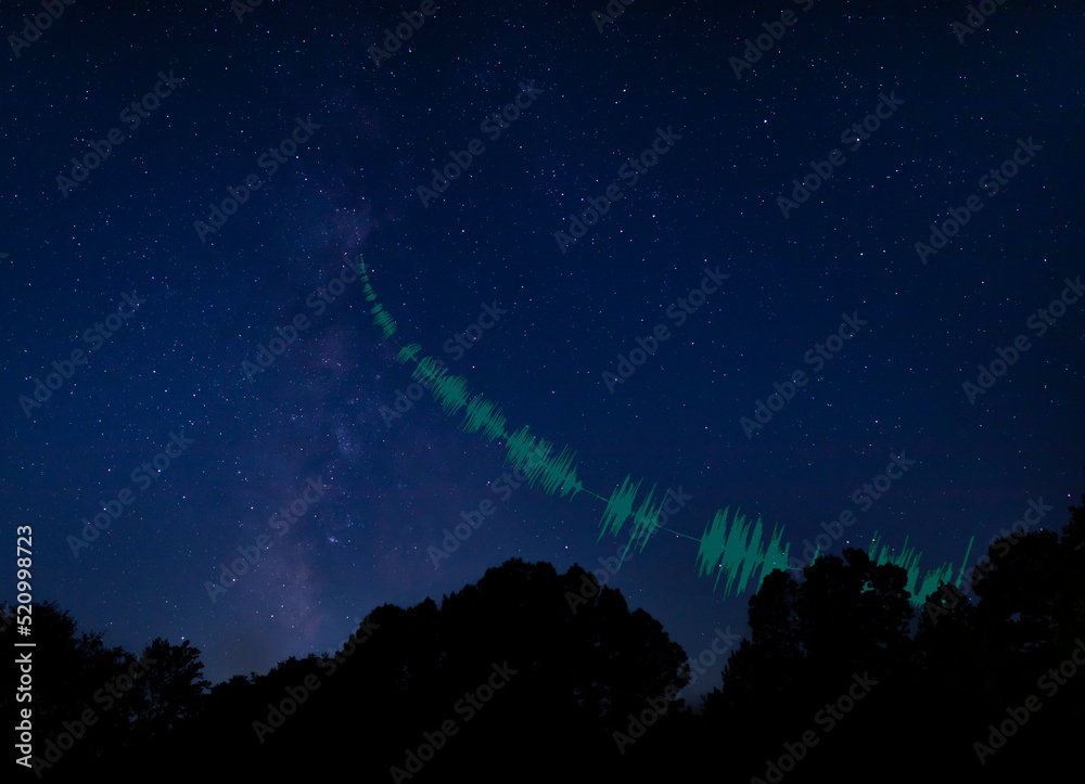 Radio signal from the Milky Way