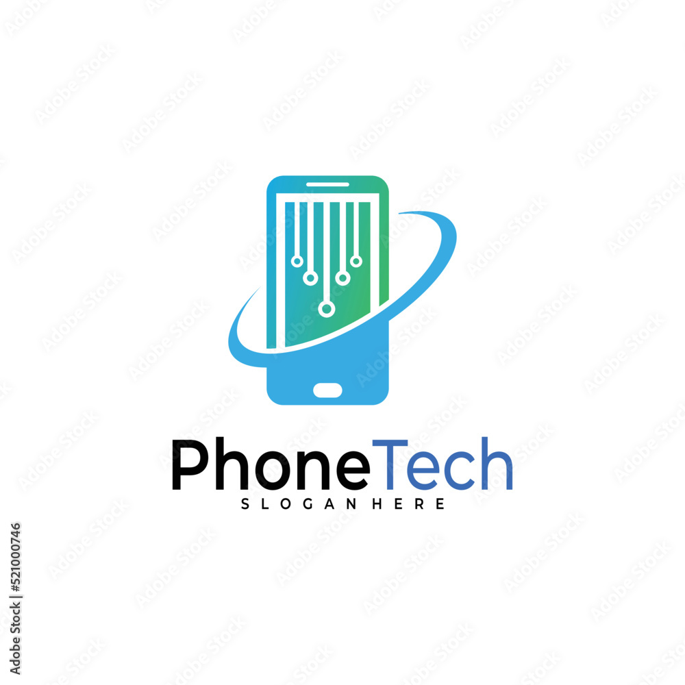 phone logo vector design template