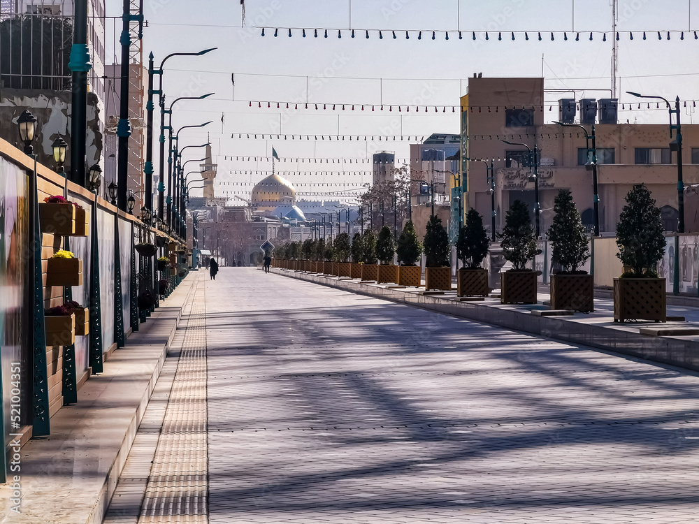 The shrine of Imam Ali Ibn Musa AlRida in Mashhad, Iran Stock Photo