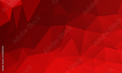 Abstract Red and Black Low Poly Background