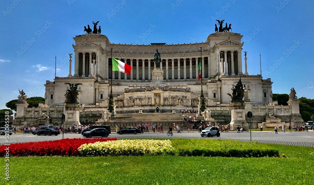 Monumento Vittorio Emanuele II, Viktor-Emanuelsdenkmal an der Piazza Venezia in Rom (Italien)
