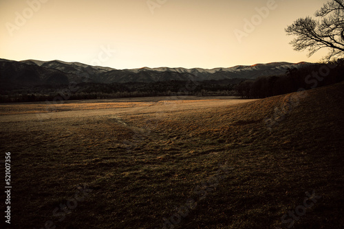 sunrise over the mountains