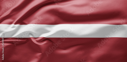  Waving national flag of Latvia