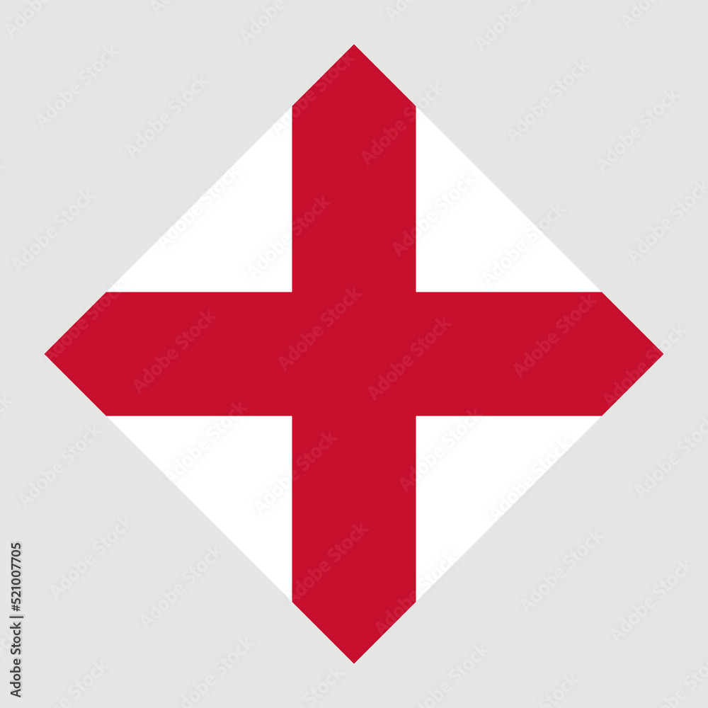Obraz premium England flag, official colors. Vector illustration.