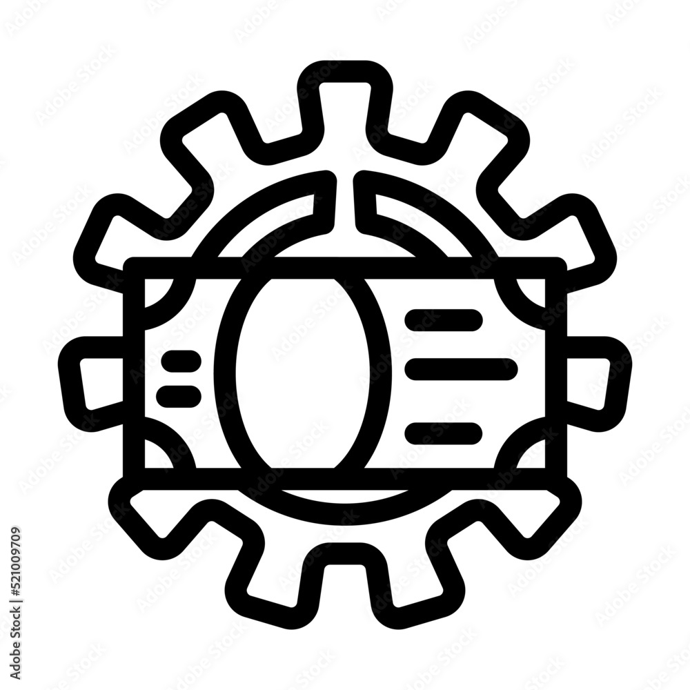 industrial profit line icon vector. industrial profit sign. isolated contour symbol black illustration industrial profit line icon vector. industrial profit sign. isolated contour symbol black illustration