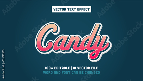 Candy - Editable Text Effect