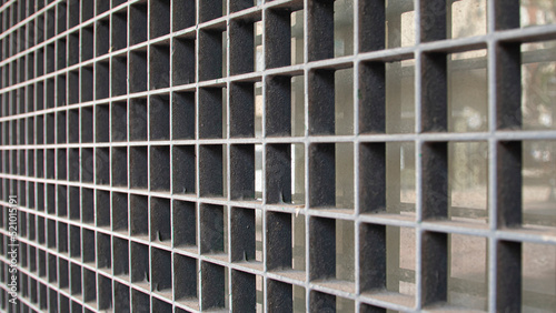 Detail of the texture of a wall made of metal