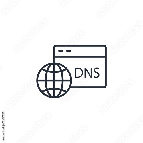 dns icons  symbol vector elements for infographic web