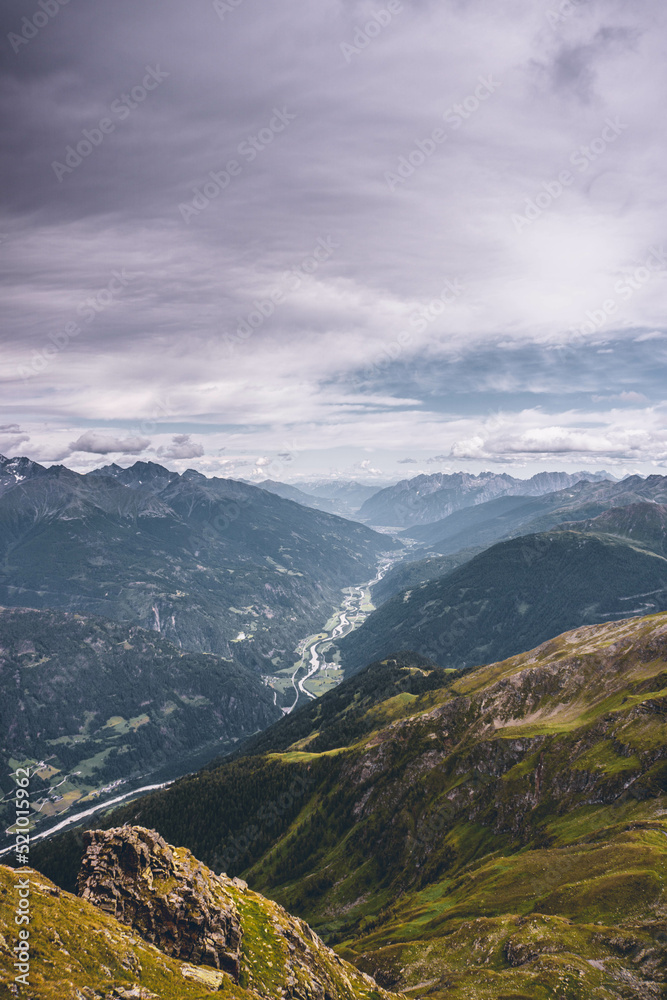 Obraz premium view from the top of mountain grosser zunig