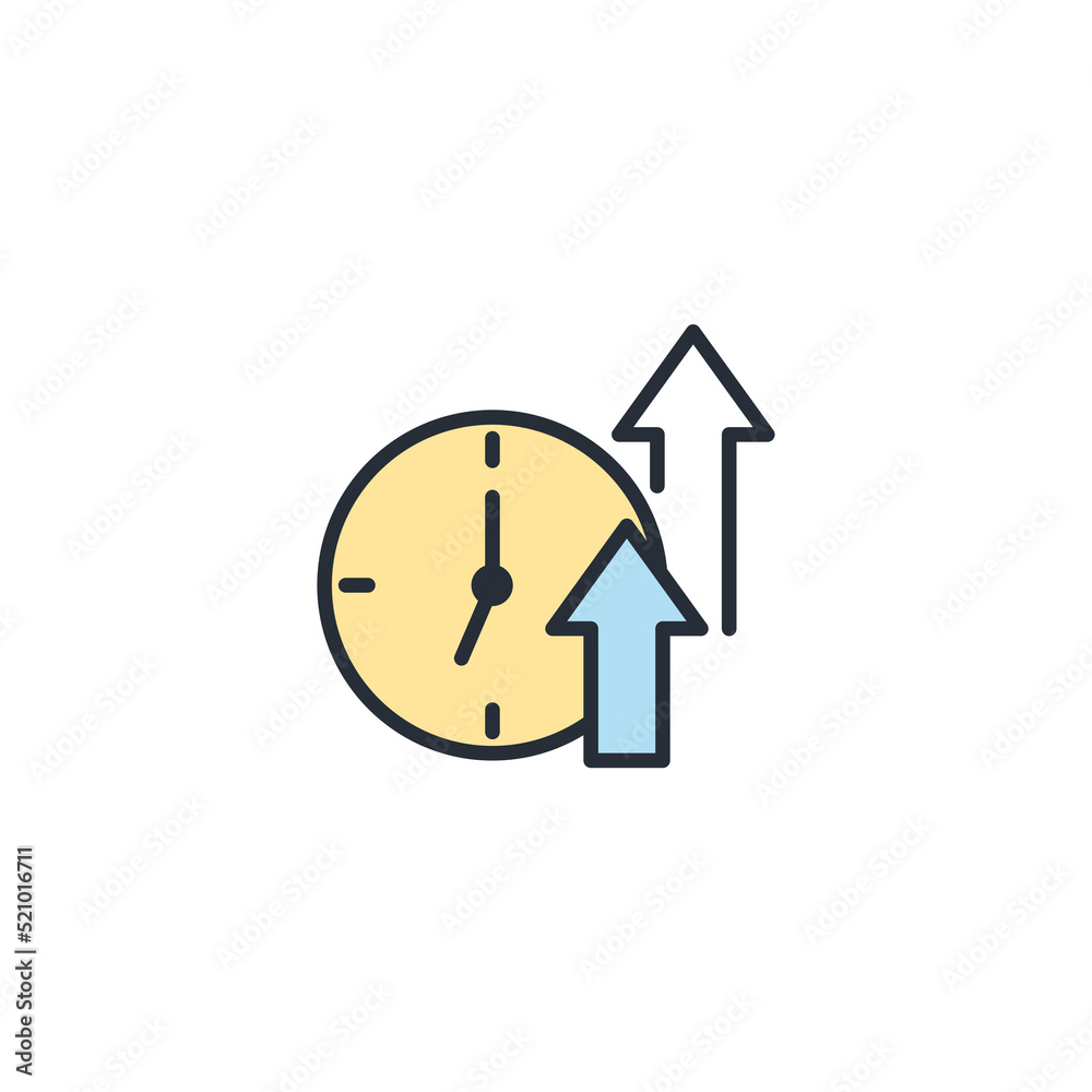 Uptime icons symbol vector elements for infographic web Uptime icons symbol vector elements for infographic web