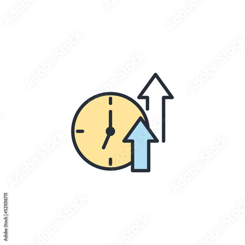 Uptime icons  symbol vector elements for infographic web