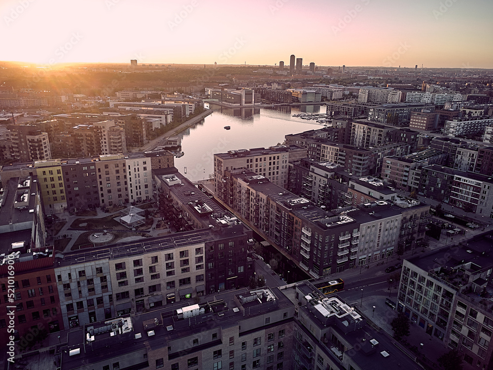 Drone shots Copenhagen south