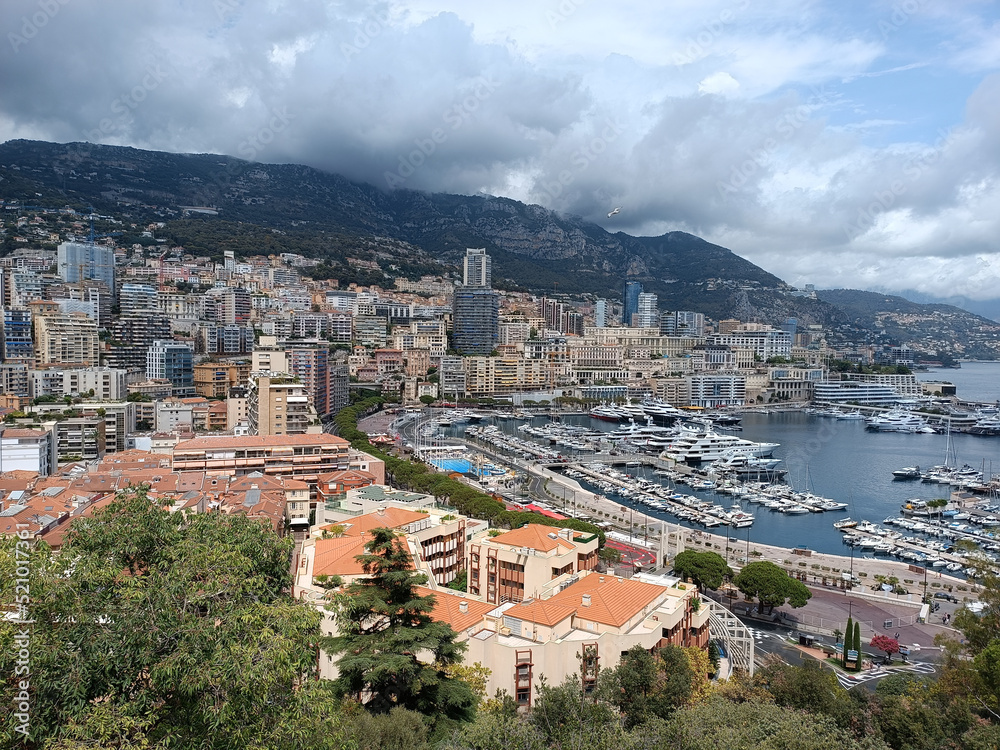 vue du port de la principauté de Monaco
