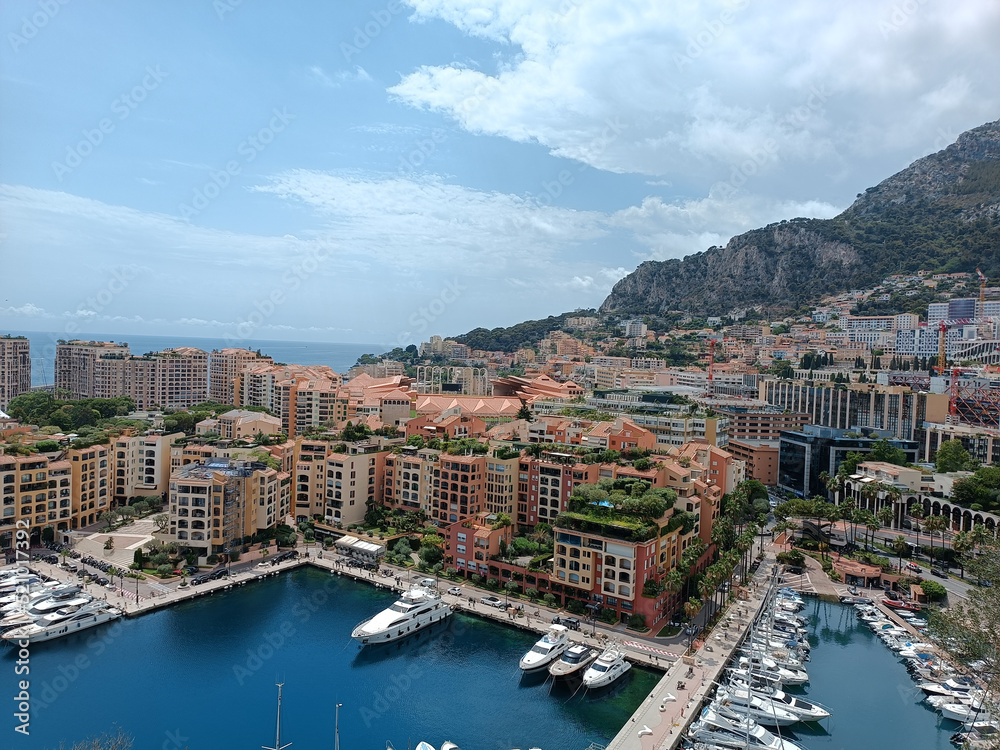 Obraz premium vue du port de la principauté de Monaco