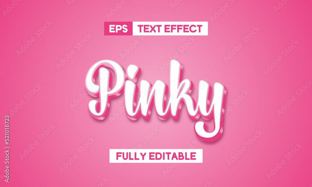 pinky text effect