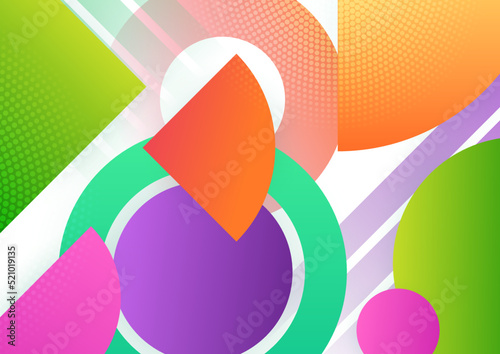 Abstract creative shape colorful design background © Badr Warrior