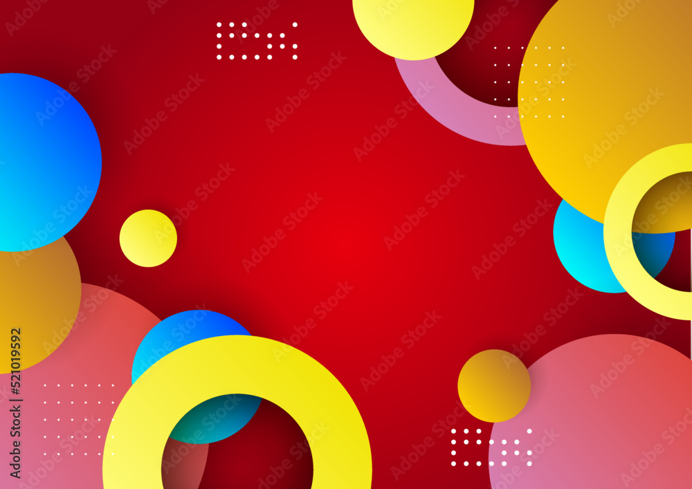 Obraz premium Modern geometric element colorful design background