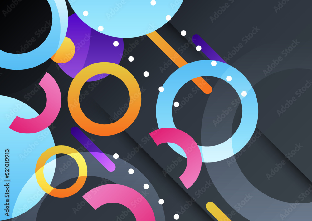 Obraz premium Modern geometric element colorful design background