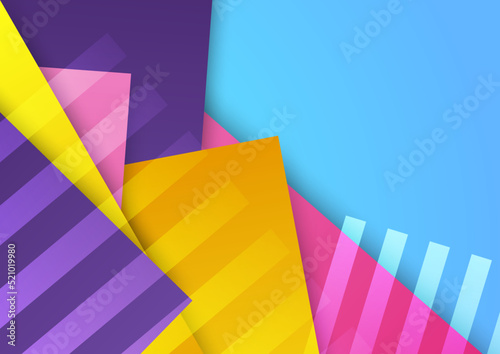 Wallpaper Mural Modern geometric element colorful design background Torontodigital.ca
