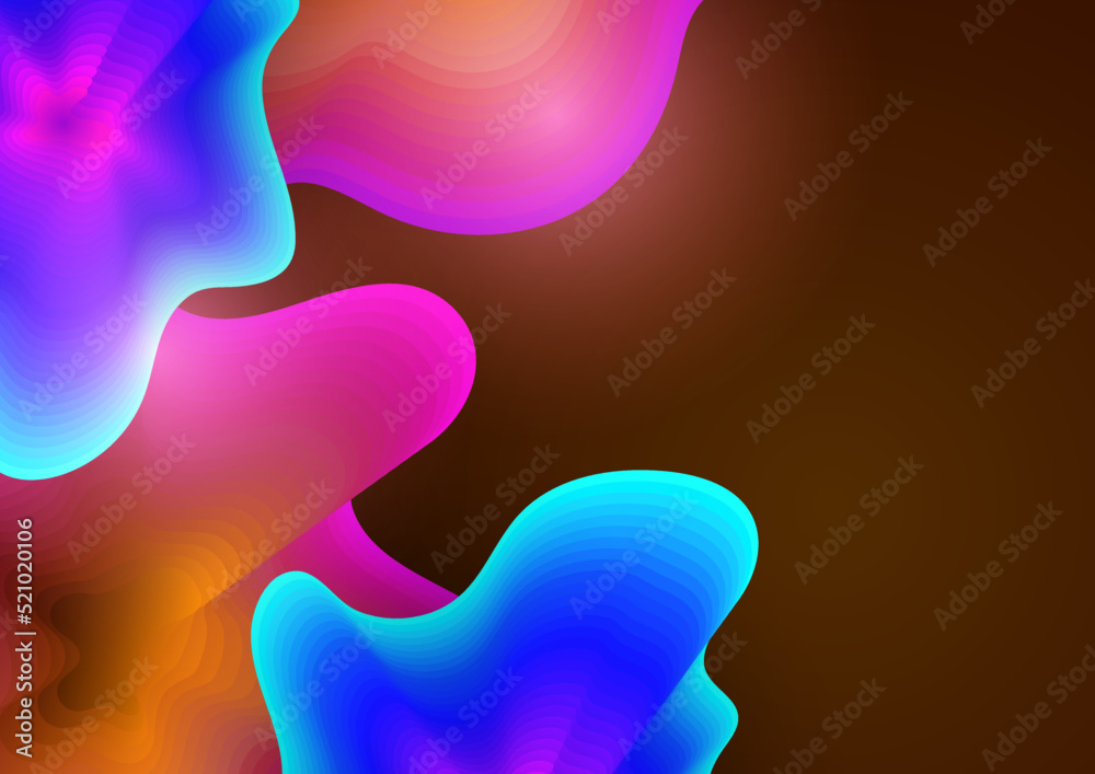 Dynamic shape with gradient colorful design background