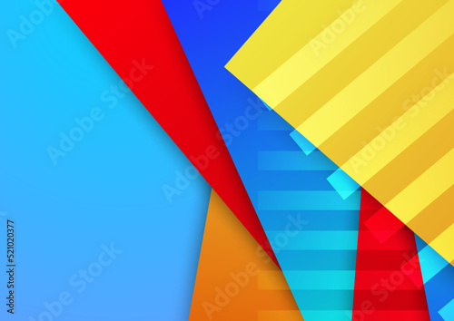 Wallpaper Mural Dynamic shape with gradient colorful design background Torontodigital.ca