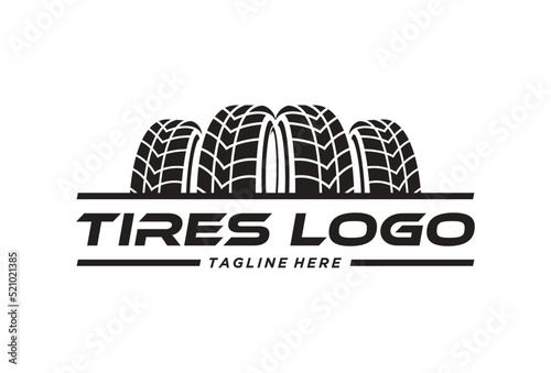 Tire Logo Design. Automotive, Car Showroom, Car Dealer Logo Design Vector