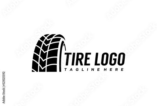 Tire Logo Design. Automotive, Car Showroom, Car Dealer Logo Design Vector