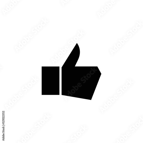 Like Icon Sign Vector Isolated on White Artboard 