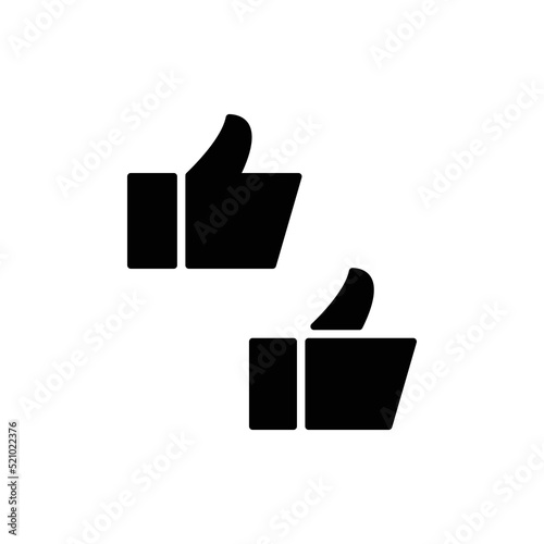 Like Icon Sign Vector Isolated on White Artboard 