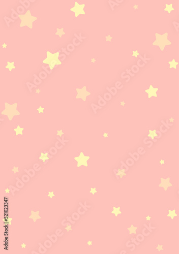 Gold stars pink background. golden abstract decoration for party, birthday celebrate, festive Vector illustration.