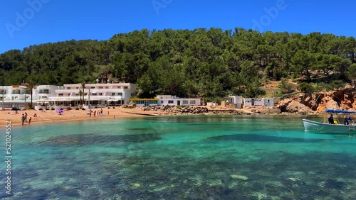 Puerto de San Miguel beach in Ibiza, Spain