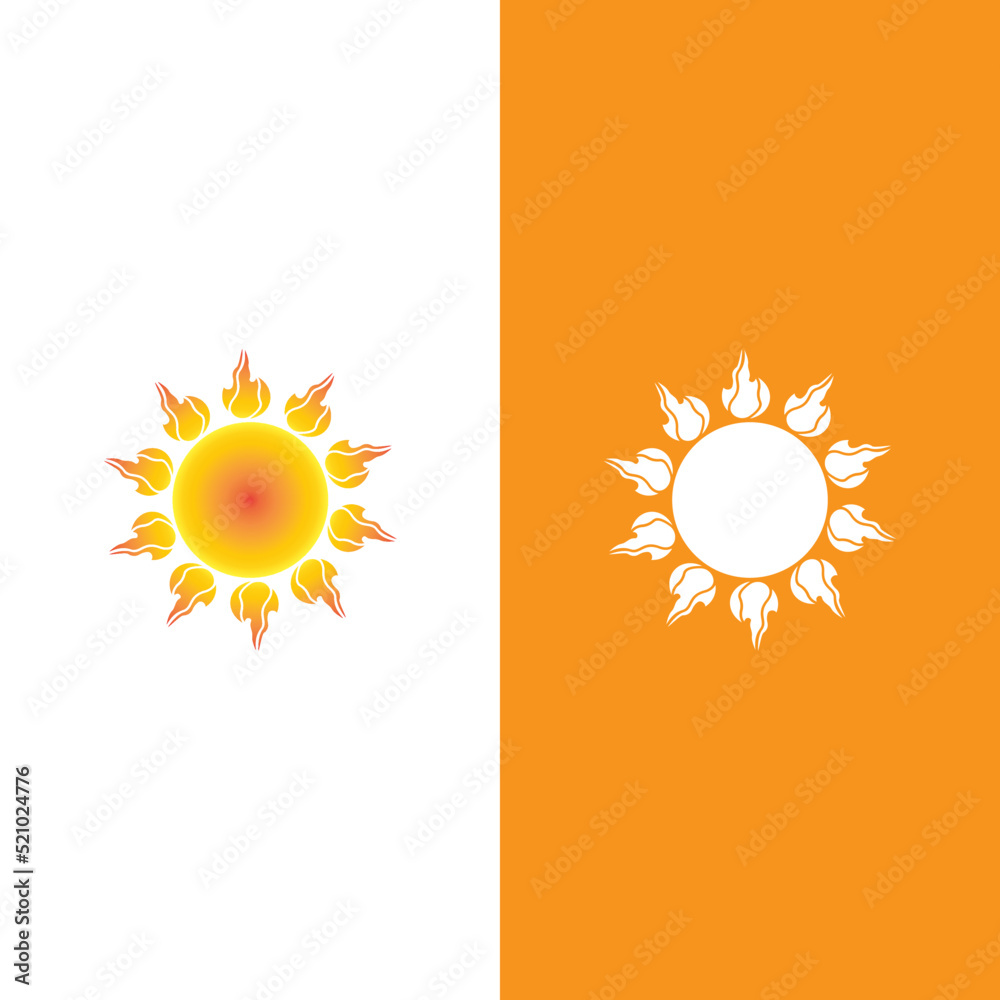 Fototapeta premium Sun vector illustration icon