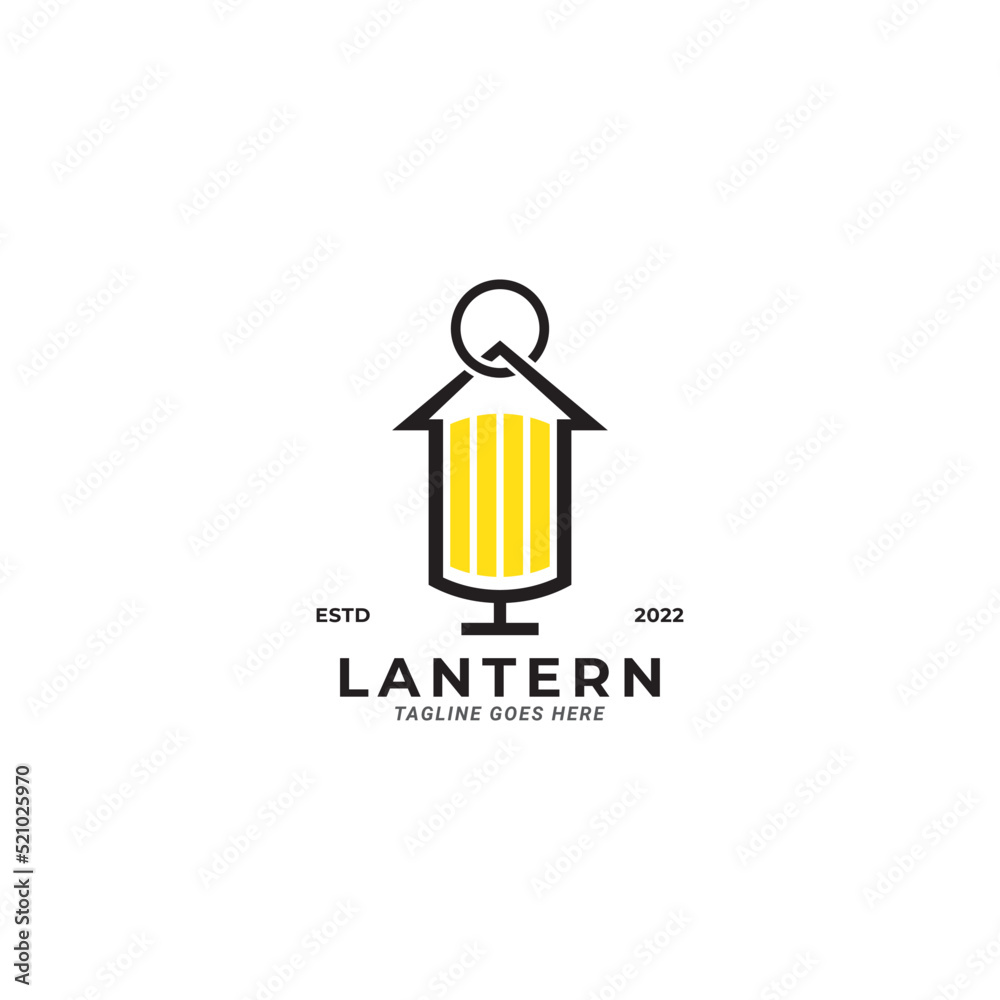 Lantern Lamp Logo Design. Lantern Lamp Logo Template. Modern Design. Flat Logo. Vector Illustration Lantern Lamp Logo Design. Lantern Lamp Logo Template. Modern Design. Flat Logo. Vector Illustration