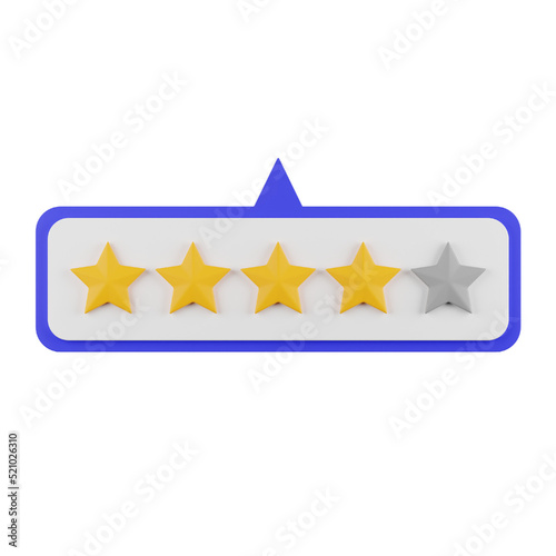 4 Star Rating of A Service