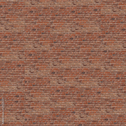 Background of brick pattern and texture with old and vintage style pattern. 3D render.