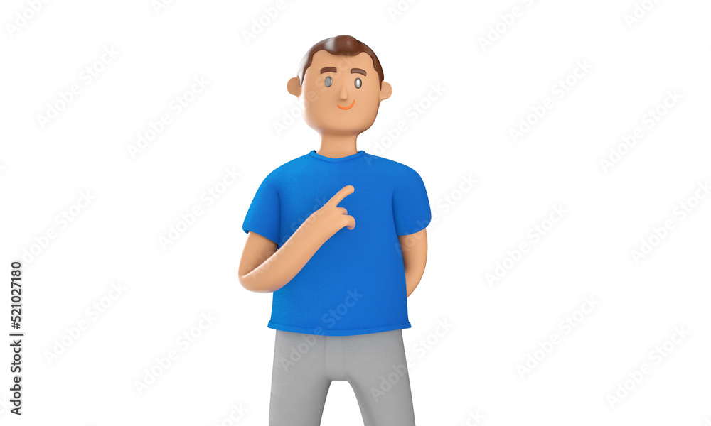 Isolated 3d character for prostate cancer prevention campaign november blue Isolated 3d character for prostate cancer prevention campaign november blue