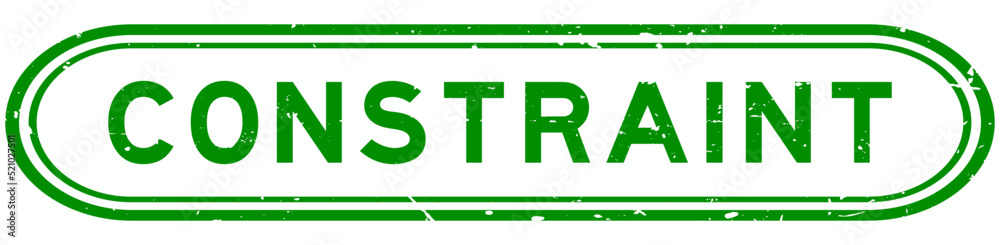 Grunge green constraint word rubber seal stamp on white background Grunge green constraint word rubber seal stamp on white background