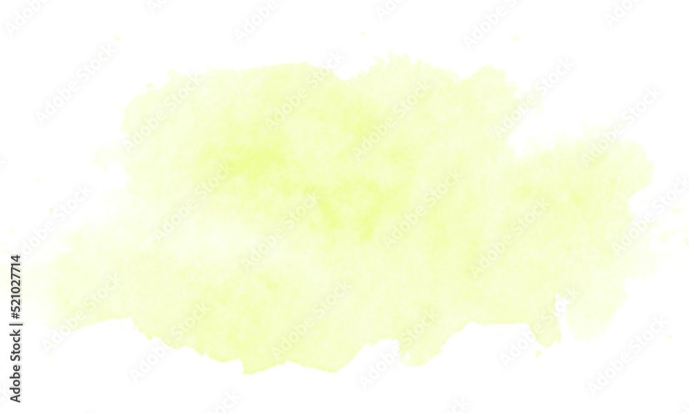 white background with green brush in the middle
