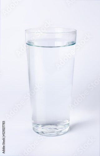A glass of water isolated on white background with clipping path