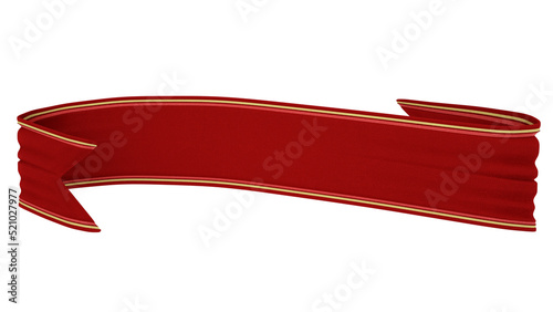 Vászonkép 3d ribbon illustration for composition