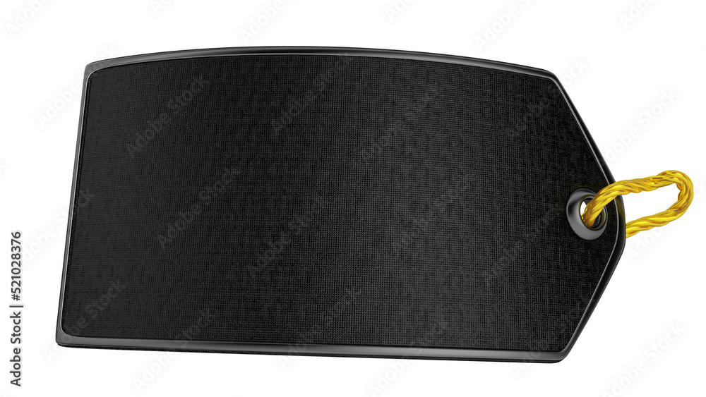 Fototapeta premium Isolated 3d illustration of tag to insert price or text