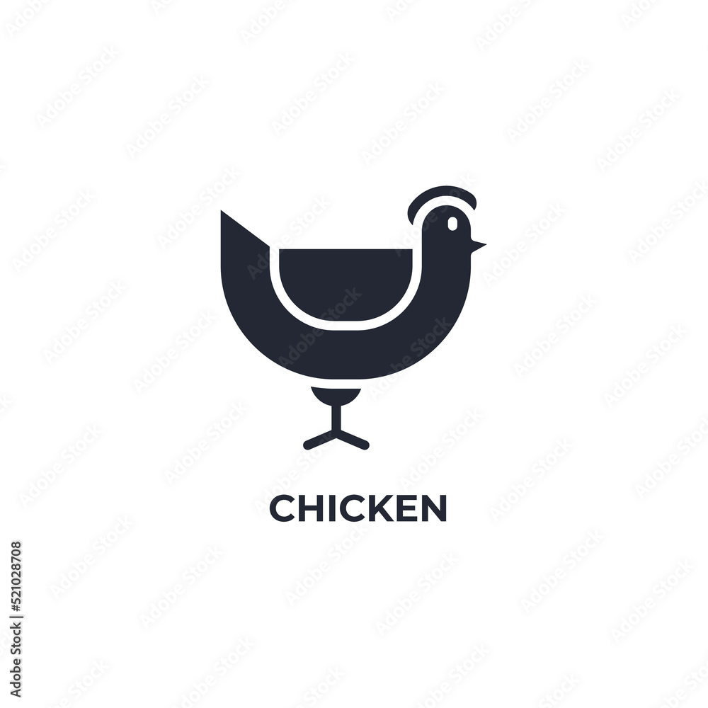 chicken vector icon. filled flat sign for mobile concept and web design. Symbol, logo illustration. Vector graphics chicken vector icon. filled flat sign for mobile concept and web design. Symbol, logo illustration. Vector graphics