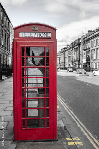 Cabina de teléfono inglés rojo, Edimburgo