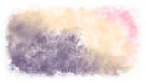 Ultra HD 4K aesthetic purple watercolor presentation backgrounds and textures with colorful abstract art creations. Smoke or cloud texture. White frame background
