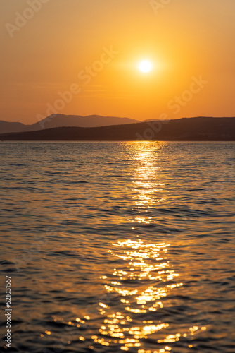 Sunset on the Adriatic Sea near Krk Island, Croatia © Goran