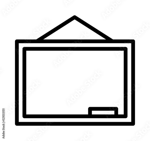 School and education accessory flat line icon. Outline sign for mobile concept and web design, store
