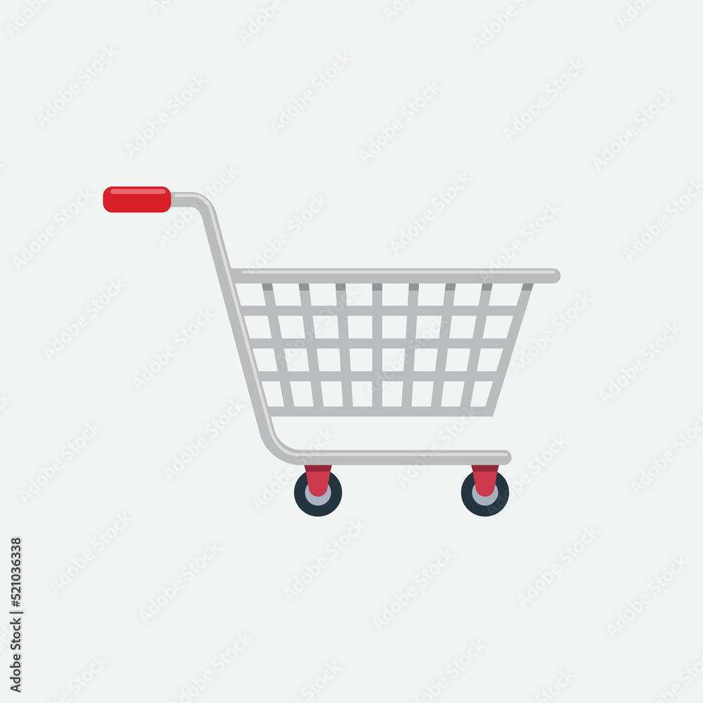 Shopping cart icon or symbol for your design. Shopping cart icon or symbol for your design.