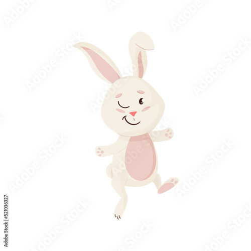 Bunny Character. Winks and Smile Funny, Happy Easter Rabbit. © Анна Маршалко